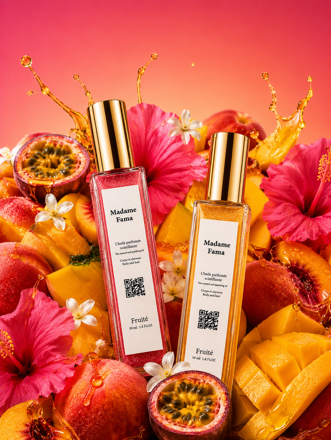 Fruitée – Huiles Scintillantes Parfumées | Madame FAMA