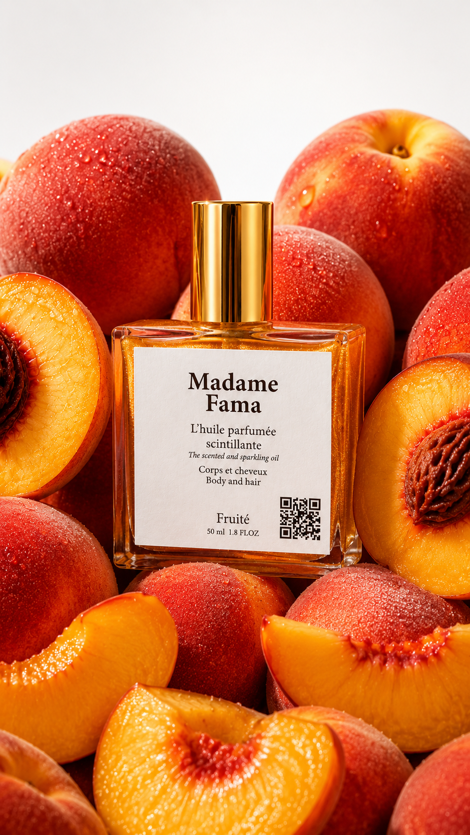 Huile Parfumée Scintillante – Peachy Desire (N°9)