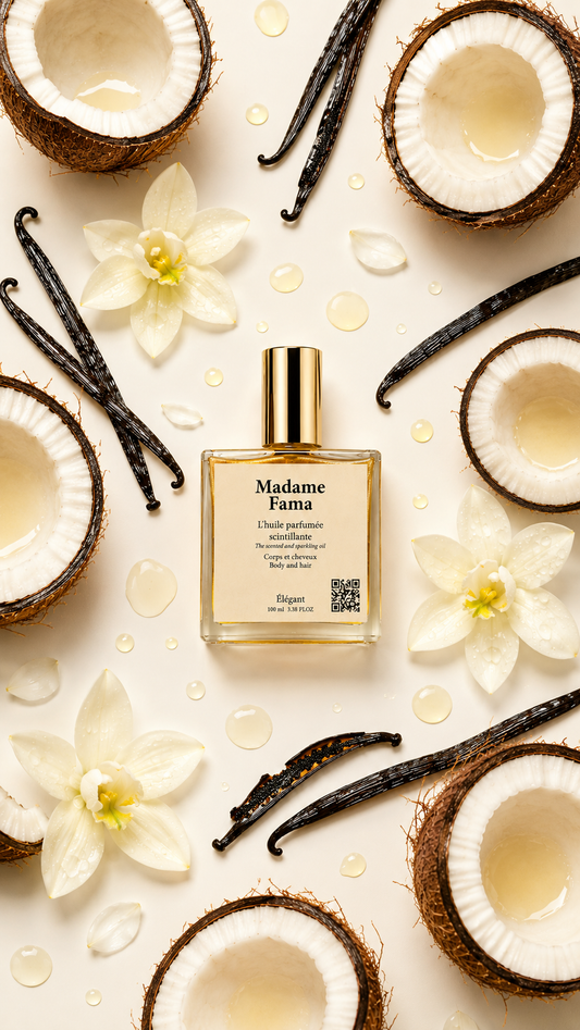 Huile Parfumée Scintillante – Cocovanilla (N°8)