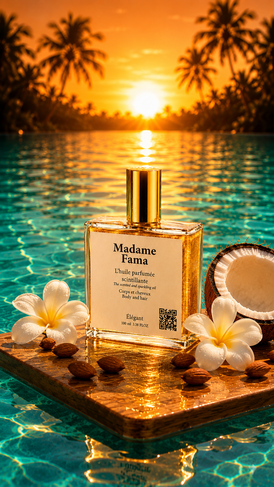 Huile Parfumée Scintillante – Cocovanilla (N°8)