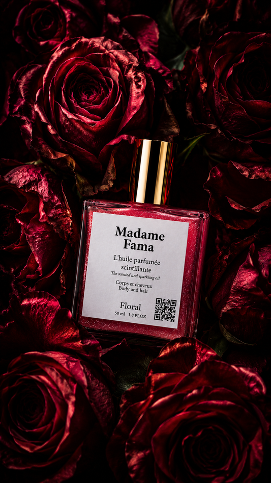 Huile Parfumée Scintillante – Midnight Rose (N°10) 50 ml