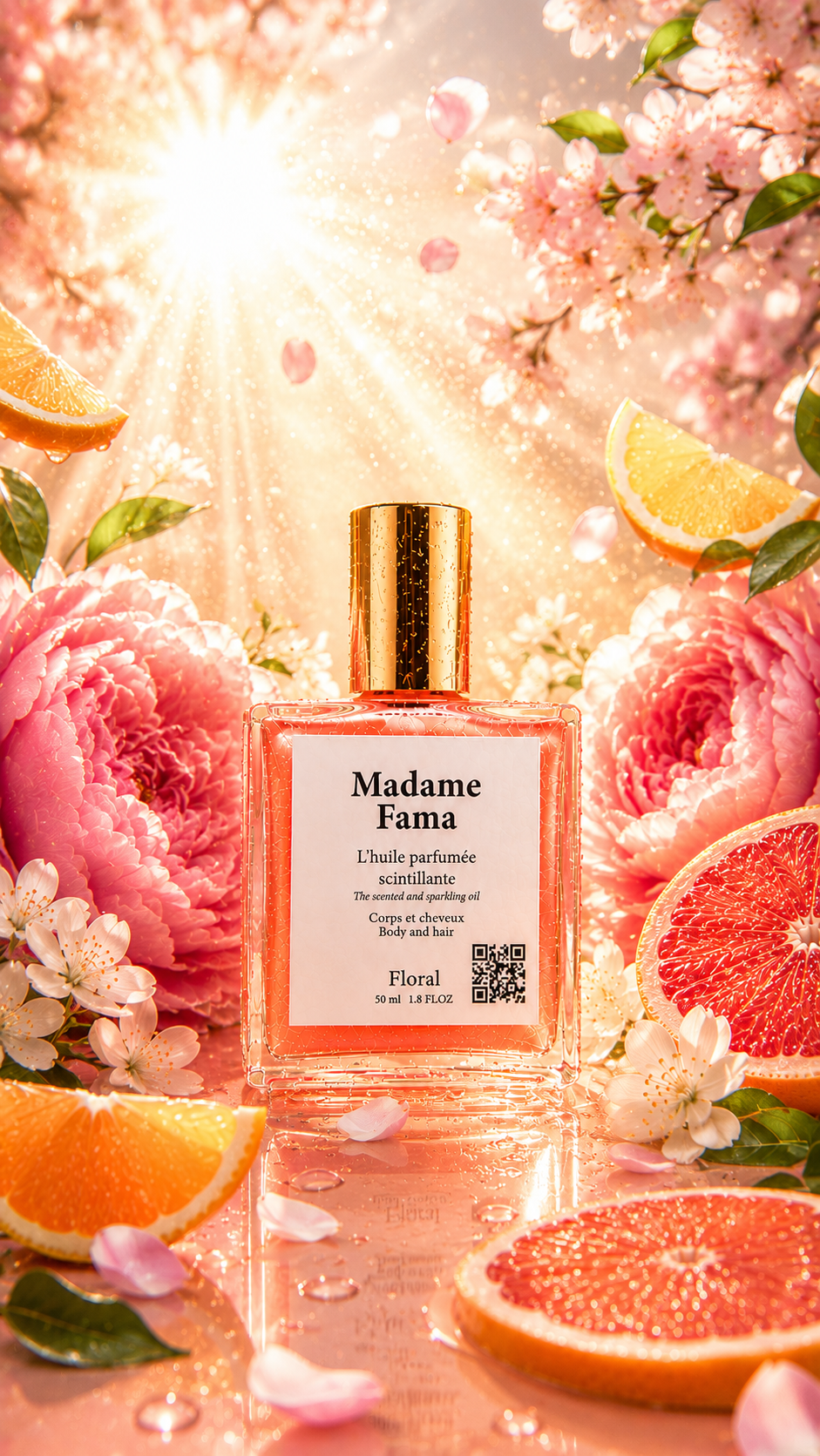 Huile Parfumée Scintillante – Sweet Bloom (N°2) 50 ml