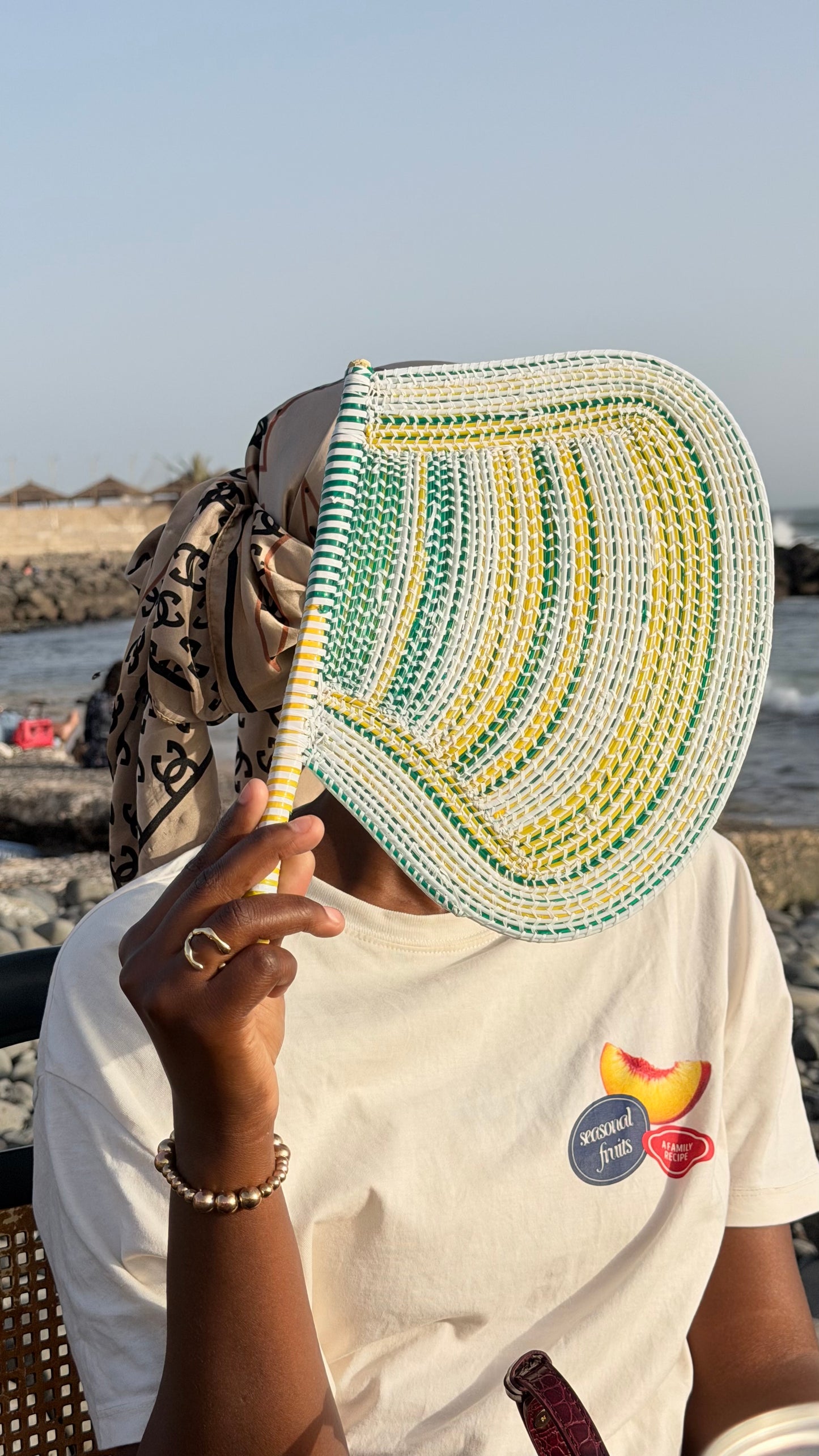 Sine — Éventail Artisanal Tressé Main | Madame FAMA